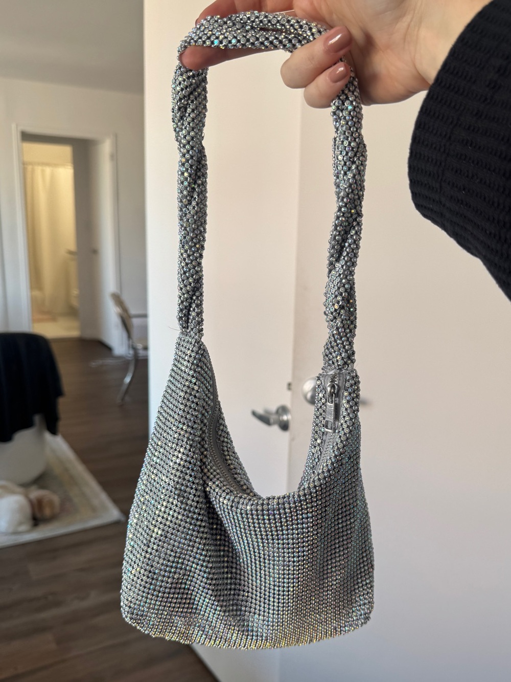 Zara sparkly shoulder bag